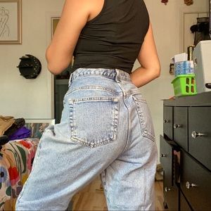 vintage cropped jeans